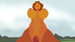 animal_ears animated anthro big_breasts big_eyes bouncing_breasts bovine bovine_girl brown_hair cow_girl cowgirl_position cute dark-skinned_female dark_skin female_minotaur furry furry_breasts gif happy_sex horns jiggle minotaur_female monster_girl nipples pov riding smiling tongue