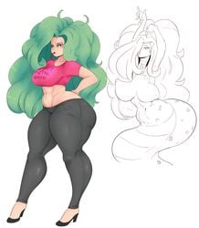 1girls 2017 abs amazon anaconda animal_humanoid apode arms_above_head ass big_ass big_breasts big_butt big_hips boa_(snake) boa_sandersonia boinae bouncing_breasts breasts clothing curvy draconcopode female female_only footwear forked_tongue green_eyes green_hair hair hair_over_eyes hebi_hebi_no_mi,_model:_anaconda high_heels hips huge_ass humanoid lamia legless long_hair long_tongue monster_girl_(genre) muscular_female nipples non-mammal_breasts one_eye_obstructed one_piece pants reptile reptile_humanoid scalie scalie_humanoid serpentine shirt shoes simple_background skin_tight snake snake_girl snake_humanoid snake_tongue solo split_form sunnysundown thick thick_legs thick_naga_hips thick_thighs tight_pants tongue voluptuous white_background wide_hips