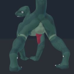 3d animated anus ass balls cute dragon green_scales hi_res jiska looking_at_viewer male male_only penis presenting presenting_hindquarters scales scalie scary scary_face simple_background solo wingless_dragon