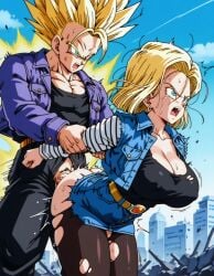 android 18 from dragon ball z by hunwolf