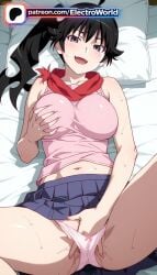 araragi karen from monogatari (series) by electroworld