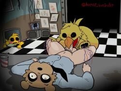 10_seconds 10s 2025 animated armless armless_female beakjob beakless being_watched black_eyes blowjob blue_shirt bottomless deep_throat fan_art fanart fat_ass fellatio five_nights_at_freddy's five_nights_at_freddy's_2 fnaf2_location freddy_mask_(fnaf) horny_bunjester human jeremy_fitzgerald nightguard oral oral_penetration oral_sex pantsless pantsless_male saliva saliva_on_penis scaroused scottgames shadow_bonnie shorter_than_10_seconds sound sound_effects straight tagme toy_chica_(fnaf) unusual_penetration video wire withered_chica yellow_body