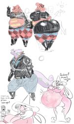 big_breasts breasts dongwongtang fat fat_ass fat_female female goodra hatterene hyper hyper_belly hyper_butt hyper_thighs implied_vore kimmy_(dongwongtang) lickilicky obese obese_female pokemon tail thick thick_ass thick_thighs tongue_out vore vore_belly