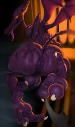 2018 3_toes alien anthro anus ass ass_focus ass_sweat back_muscles backsack balls bar big_ass big_balls big_butt bubble_butt butt_grab claws dat_ass detailed_background dragon drooling foot_focus glowing_eyes hand_on_butt hi_res huge_ass justmegabenewell long_tongue looking_at_viewer looking_back male male_only membranous_wings metroid moobs musk nintendo nipples nude orange_eyes perineal_raphe presenting presenting_anus presenting_hindquarters puckered_anus puffy_anus purple_anus raised_tail ridley self_fondle self_grope sitting solo sweat sweaty_balls sweaty_breasts sweaty_feet teeth thick_thighs toe_scrunch toe_spread toes tongue tongue_out video_games voluptuous wide_hips wings