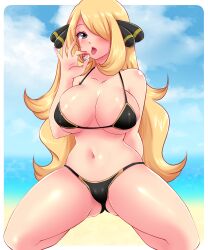 cynthia (pokemon) from gamefreak by sugarbell