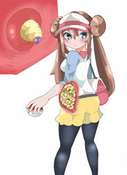 1girls blush breasts brown_hair cervical_penetration clothing creature_inside cross_section domaniax female human insect interspecies long_hair maggot pokemon pokemon_bw2 pregnant rosa_(pokemon) uncensored uterus wet x-ray zoophilia