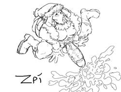 boner christmas cum erection goultard huge_cock male male_only monochrome muscles penis solo solo_male zenpei zenpei4 zenpon