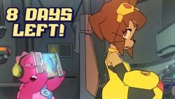 1girls 2d 2d_(artwork) accurate_art_style animated bouncing_breasts breasts cat_ears cat_tail catgirl countdown cum cum_on_body cum_on_face cumshot curvy_female curvy_figure dinosaur female flashing_breasts furry gameoverse glitch_productions gobbles_(gameoverse) horny horny_female implied_penetration implied_sex kit_(gameoverse) nipples no_sound offscreen_penetration open_clothes pounding_pussy proterios rough_sex showing_breasts tagme teasing_viewer video