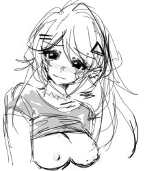 2023 artist_self-insert artist_upload bigoldstinker blush blushing blushing_at_viewer boobs ibispaint_(artwork) ibispaintx long_hair looking_at_viewer medium_breasts nipples nsfw oc original original_artwork original_character piercings self_insert self_upload sketch tears