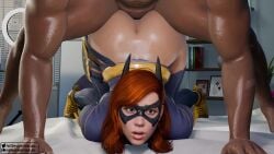 3d anal anal_pounding anal_sex anal_tugging ass_jiggle ass_up barbara_gordon batgirl batgirl_(barbara_gordon) batgirl_(gotham_knights) bulldog_position caucasian_female clapping_cheeks dark-skinned_male dat_ass dc dc_comics delalicious3 doggy_style domino_mask evilaudio fucked_from_behind interracial jiggling_ass penis_in_ass pumping red_hair redhead saveass_ short_video shorter_than_10_seconds sound superheroine tagme top-down_bottom-up video