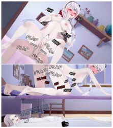1girls 2boys 3d accidental_circumstance aotsuki_eito doggy_style eito_aotsuki english_dialogue english_text kirifuji_nozomi koikatsu penis pyroafternite straight straight_sex sumino_takumi takumi_sumino the_hundred_line_-last_defense_academy- too_kyo_games vagina vaginal_penetration vaginal_sex voyeur