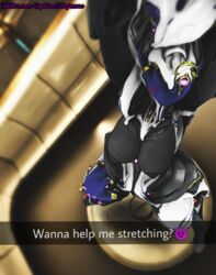 big_breasts saryn_(warframe) saryn_prime_(warframe) selfie snapchat warframe warframe_captura_adventures warframetenno