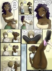 aniya big_ass chocolate_and_vanilla comic dark-skinned_female dark_skin drgonzo faceless_male female interracial male pale-skinned_male pale_skin sex