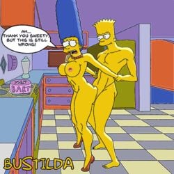 ! 1boy 1boy1girl 1girls aged_up alternate_breast_size animated areolae arm_grab arms_held_back artist_name ass balls bart_simpson big_ass big_hair big_penis birthday_cake blue_hair bouncing_breasts breasts bustilda_(artist) cake curvy detailed_background dialogue duo english english_dialogue english_text eyelashes female from_behind from_behind_position full_body heels high_heels hourglass_figure human incest indoors kitchen large_breasts long_hair looking_back male marge_simpson milf mother mother_and_son navel necklace nipples nude nude_female pearl_necklace penis pink_nipples red_heels red_high_heels sex shoes side_view son speech_bubble standing standing_sex straight text the_simpsons thrusting tiptoes toned vaginal_penetration very_long_hair wrist_grab yellow_skin