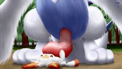 1boy absurd_res ambiguous_gender animal_genitalia animal_penis anthro anthro_on_feral avian barefoot big_dom_small_sub big_feet eparihser erection fellatio feral forest fur hi_res holding_penis hyper hyper_penis lagomorph legendary_pokémon licking long_ears long_penis lugia lying male male/ambiguous mammal nintendo nude on_back on_ground open_mouth oral outside penile penis pokemon pokemon_(species) pokemon_gsc pokemon_ss scorbunny size_difference solo_focus spread_legs spreading tongue tongue_out tree uncut veins veiny_penis video_games zoophilia