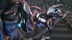 1boy 1girls 3d alien alien_girl anal animated ass axe glowing gun khora_(warframe) male/female nekros_(warframe) no_sound penis pussy robot robot_girl sex straight tagme valkyrq video warframe