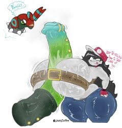 1girls huge_breasts paizuri pokemon pokemon_(species) scolipede tagme