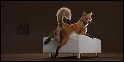 3d animal_genitalia animal_pussy anthro anus ass canine canine_pussy cosmiclife feet female feral fox fur katsumi looking_at_viewer mammal ottoman paws pinup pose presenting presenting_anus presenting_hindquarters presenting_pussy pussy raised_tail realistic semi-anthro solo whiskers