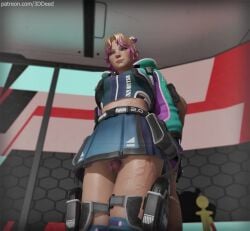 1boy 3d 3ddeed animated apex_legends blonde_hair cum cum_on_leg dyed_hair fair_skin female flashing_pussy half-dressed half_naked male public_sex skirt skirt_lift skirt_up sound tagme thigh_sex thighs video wattson_(apex_legends)