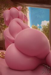 1girls amy_rose ass_focus big_ass bubble_butt daytime female furry heart hearts_around_head hedgehog laying_on_bed laying_on_side looking_away pink_body pink_fur rings sega sfrogue solo solo_female sonic_the_hedgehog_(series) tail warfare_machine warfaremachine