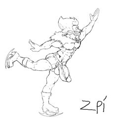 boner christmas dofus elf erection huge_cock ice_skates ice_skating male male_only monochrome muscles solo tristepin wakfu zenpei zenpei4 zenpon