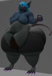 bbw big_breasts breasts female furry huge_breasts kingofthekabuto overweight queenofthekabuto tagme thick_thighs wide_hips