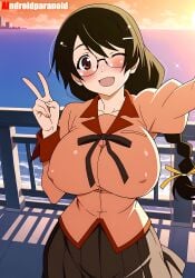 hanekawa tsubasa from bakemonogatari by aindroidparanoid