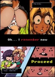 abuse after_anal after_rape after_sex anthro balls bodily_fluids comic cum cum_in_ass cum_in_vagina cum_inside deer deltarune deltarune_chapter_4 doggy_style duo english_text female forced from_behind_position genital_fluids genitals hi_res human jellyborowski kris_(deltarune) male male/female mammal manipulation mind_control noelle_holiday penetration rape sex snowgrave text traumatized undertale_(series) vaginal_penetration