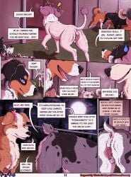 animal_genitalia animal_pussy animal_vulva anus anus_blush aurora_(parooty) australian_shepherd background_character border_collie bow_ribbon breath canid canine canine_genitalia canine_pussy canine_vulva canis city city_background collie comic crowd crowded crown denver_(colorado) dialogue domestic_dog embarrassed english_text female feral floppy_ears genitals german_shepherd group headgear herding_dog hi_res husky intimidation male mammal mastiff mey_(parooty) molly_(parooty) molosser narration night nordic_sled_dog nub_tail parooty pastoral_dog poodle pussy raised_tail rear_view rottweiler running scared sheepdog shiba_inu smile spitz tail talking_feral text tiara