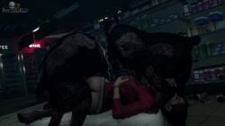 1girls 2boys 3d anal bestiality blender brown_hair canine canine_penis capcom cerberus_(resident_evil) claire_redfield cum cum_in_ass cum_in_mouth cum_in_pussy darktronicksfm deepthroat face_fucking female female_penetrated feral_on_female feral_penetrating gangbang grabbing_own_breast interspecies male male/female mattress monster oral resident_evil_2 resident_evil_2_remake sound spitroast sword_swallowing_position tagme tied_hair tongue_out video zombie zombie_dog zoophilia