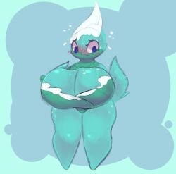 artesjsc big_breasts breasts cleavage female huge_breasts plant_girl plants_vs._zombies plants_vs_zombies power_mints_(pvz) pvz pvz_2 tagme thick_thighs wide_hips winter-mint_(pvz)