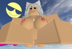 breasts breasts catgirl dildo game gooning massive_breasts masturbation neko pussy roblox roblox_game robloxian the_town the_town_roblox