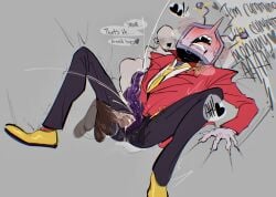 ahegao anon cloaca cloacal_penetration cumming cuntboy cuntboy_sans_balls deltarune drooling ejaculation gripping_sheets herm hermaphrodite intense_orgasm intersex male maleherm missionary_position mommy_kink multi_genitalia orgasm penis pussy saliva squirting tagme tenna_(deltarune) tentacle_penis tongue_out tv_head vaginal_penetration