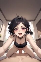 ai_generated ashley_graves black_hair brown_hair cowgirl cowgirl_position cowgirl_position dark_hair male/female naked_female no_sound penis_in_pussy pink_eyes pov pov_eye_contact pov_male riding riding_penis tagme the_coffin_of_andy_and_leyley vagina vaginal_penetration vaginal_sex video