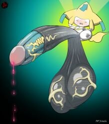 absurd_res balls big_balls big_penis blush bodily_fluids darkened_balls darkened_genitalia darkened_penis digital_media_(artwork) erection fairy feet generation_3_pokemon genital_fluids genitals glowing_precum hi_res huge_balls huge_cock humanoid hyper hyper_balls hyper_genitalia hyper_penis jirachi legendary_pokemon male male_only nintendo on_model open_mouth pain penis pokemon pokemon_(species) precum rapistwerewolf saggy_balls screaming short_stack simple_background small_but_hung soles solo unusual_anatomy unusual_bodily_fluids unusual_genital_fluids unusual_genitalia unusual_penis vein veiny_balls veiny_penis