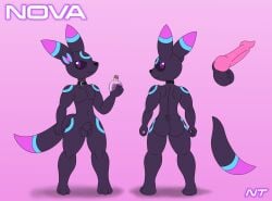 1boy 2025 animal_genitalia animal_penis anthro anthro_only ass balls black_body black_fur black_sclera bow_(feature) canine_genitalia canine_penis close-up collar collar_only eeveelution erection facial_markings fan_character fur game_freak generation_2_pokemon generation_6_pokemon genitals hair head_markings head_tuft hi_res holding_object hybrid hybrid_pokemon knot knotted_penis male male_only markings model_sheet multicolored_body multicolored_ears multicolored_fur multicolored_tail ninjatreecko nintendo nude nude_anthro nude_male penis pokemon pokemon_(species) pokemorph potion potion_bottle purple_eyes ring_(marking) sheath simple_background solo solo_anthro solo_male sylveon tail tuft umbreon