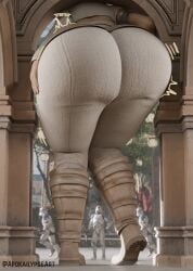 apokailypseart ass_bigger_than_head ass_expansion attack_of_the_clones big_ass bigger_female clone_trooper female fully_clothed giantess huge_ass padme_amidala star_wars star_wars:_the_clone_wars stuck stuck_in_door thick_hips thick_thighs tight_clothing wide_hips