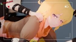 1girls 3d 3futas animated blake_belladonna canon_couple clones female futa_on_female futanari infected_heart intersex rwby sound tagme video yang_xiao_long