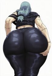 ai_generated big_ass chubby fat_ass fat_butt femboy jujutsu_kaisen mahito_(jujutsu_kaisen) voluptuous voriksan