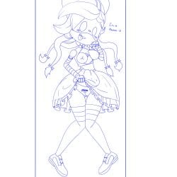 breasts cyn_(murder_drones) female female_only maid murder_drones pubic_tattoo robot robot_girl shaneman420 tattoo