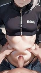 1boy 1girls 9:16 ai_assisted ai_generated ai_voice_acted animated belly belly_button belly_button_penetration boss_and_subordinate broad_hips chubby_female clothed_sex cum_in_belly_button cum_in_navel cum_on_belly dark_eyes dialogue female goth goth_girl jeans jeans_down linkin_park long_video longer_than_one_minute male midriff midriff_baring_shirt midriff_focus midriff_peek midriff_showing midriff_top narrow_waist navel navel_fetish navel_penetration office_lady office_sex pov pov_eye_contact straight tagme vertical_video video white_hair