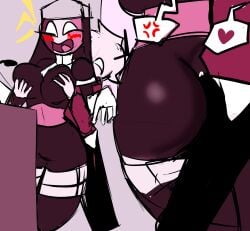 1boy1girl angry_expression big_ass big_butt blush boobs breasts friday_night_funkin grabbing_breasts grabbing_breasts_from_behind huge_ass huge_butt ice_cream_girl incest male male/female mid-fight_masses mid-fight_masses_(fnf_mod) mid_fight_masses midfight_masses milf mother mother_and_son nun nun's_habit nun_habit nun_hat nun_outfit sarvente_(dokki.doodlez) selever_(dokki.doodlez) sir_anci son tits