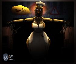 withered chica from five nights at freddy's by beanontoast
