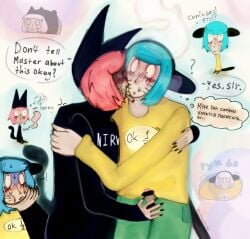blue_hair cat_tail catboy gay gaysex male male_only nyen(ranfren) nyon(ranfren) pink_hair ranfren sex ship
