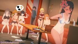 6girls breasts doubledigit64 female gamo-chan hayase_nagatoro naoto_hachioji_(senpai) nude please_don't_bully_me,_nagatoro sana_sunomiya senftember senftember_(2024) shikki_(nagatoro) tagme undressing yoshi_(nagatoro)