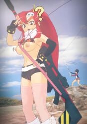1boy 1girls 3d breasts doubledigit64 female koikatsu male senftember senftember_(2023) simon_(tengen_toppa_gurren_lagann) tagme tengen_toppa_gurren_lagann topless yoko_littner