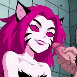 1boy 1boy1girl 1girl1boy 1girls 2d ai_generated ai_video animated anthro cat_ears cat_girl cat_humanoid catgirl civitai cum cum_drip cum_dripping cum_in_hair cum_on_body cum_on_face cum_on_hair cum_trail cumshot dc dc_comics ejaculation facial fangs feline female long_hair munamauno no_sound nya-nya pink_eyes pink_hair pink_lips slit_pupils tagme teen_titans ugly_bastard ugly_man video