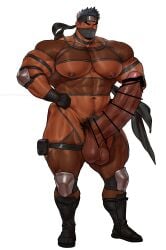 2026 abs arms balls bara biceps big_balls big_muscles big_pecs big_penis blush bodybuilder censored chest_hair facial_hair hairy_male high_resolution highres huge_balls huge_cock kuromine_hiraya legs male male_only muscles muscular muscular_male muscular_thighs nipples pecs penis pubic_hair solo solo_male tan_skin thick_thighs veiny_muscles yaoi yuatari