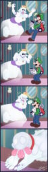1girl1boy absurdres barefoot big_breasts blush boosette chaztheweasel crown cute_female_feet dog foot_fetish foot_focus foot_lick foot_play foot_worship ghost ghost_girl highres licking_foot licking_soles loving_it luigi luigi's_mansion mario_(series) nintendo pale_soles polterpup purple_toenail_polish saliva_on_foot secretly_loves_it sharp_teeth tasty_feet tickle_fetish tickle_torture tickling tickling_feet ticklish_feet ticklish_female tongue_on_foot tongue_out