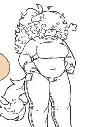 angry_expression angry_face cant_fit dog dog_ears dog_girl dog_tail no_color refresh_rm
